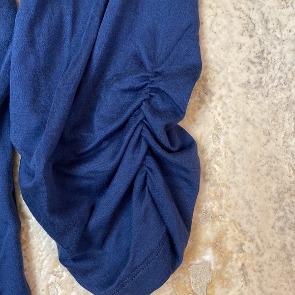 Chico’s Henley Shirt top purple curvy girl Sz 3 3/4 Button down pop over casual - Picture 5 of 7